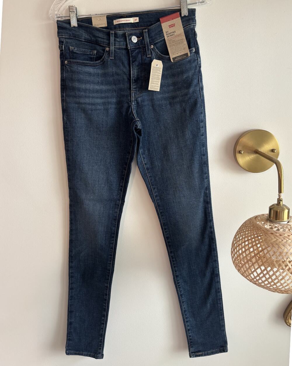 Levi's 311 Shaping Skinny Jeans NWT Size 27x32 Dark Indigo Wash